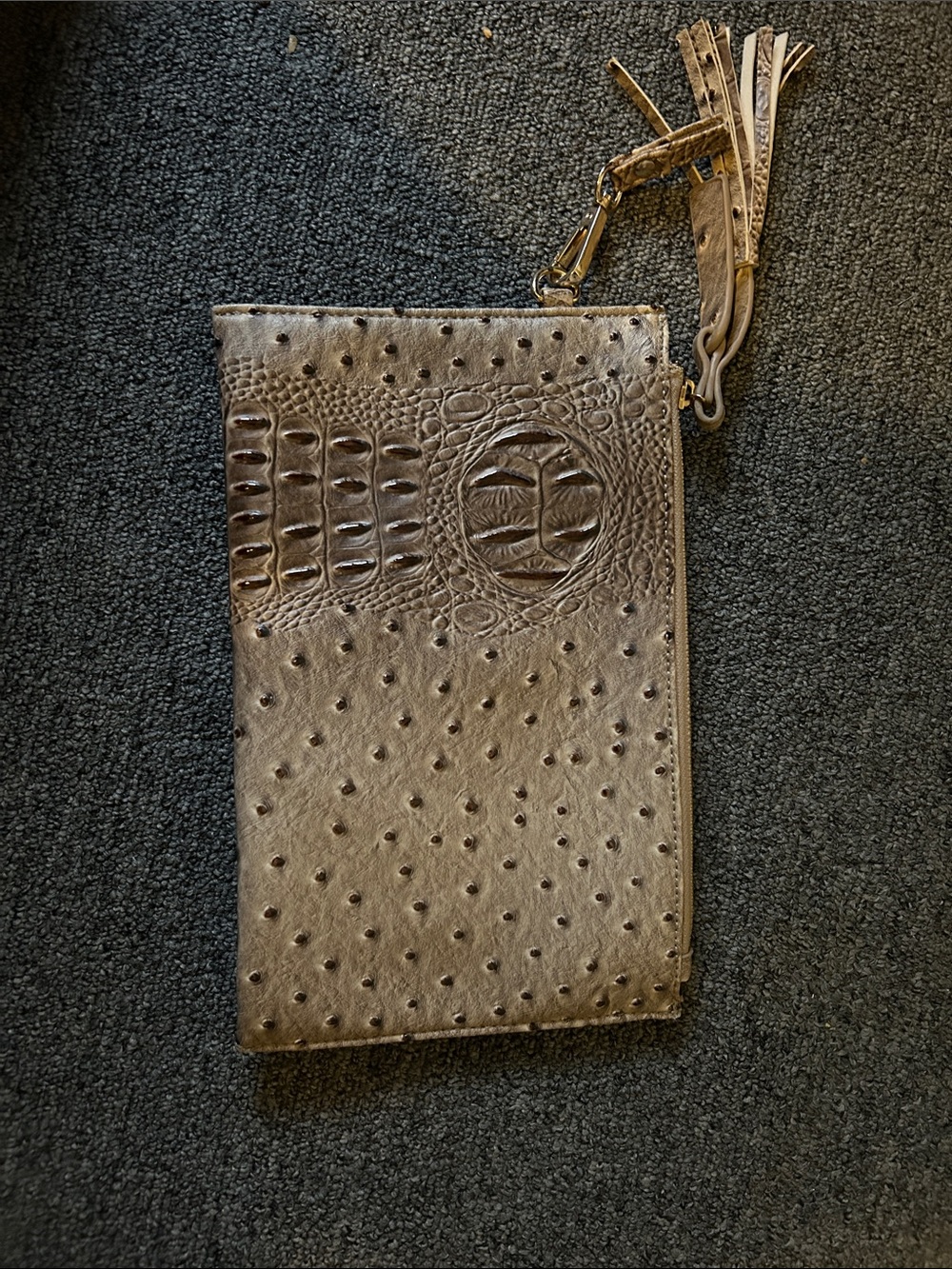 Versona Leopard Print Interior Pouch - Brown